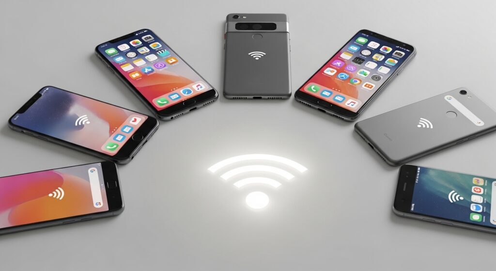 Android, iPhone, Pixelスマホ
