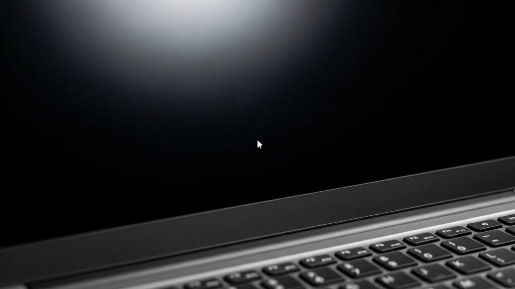 パソコン画面にカーソルだけ表示される